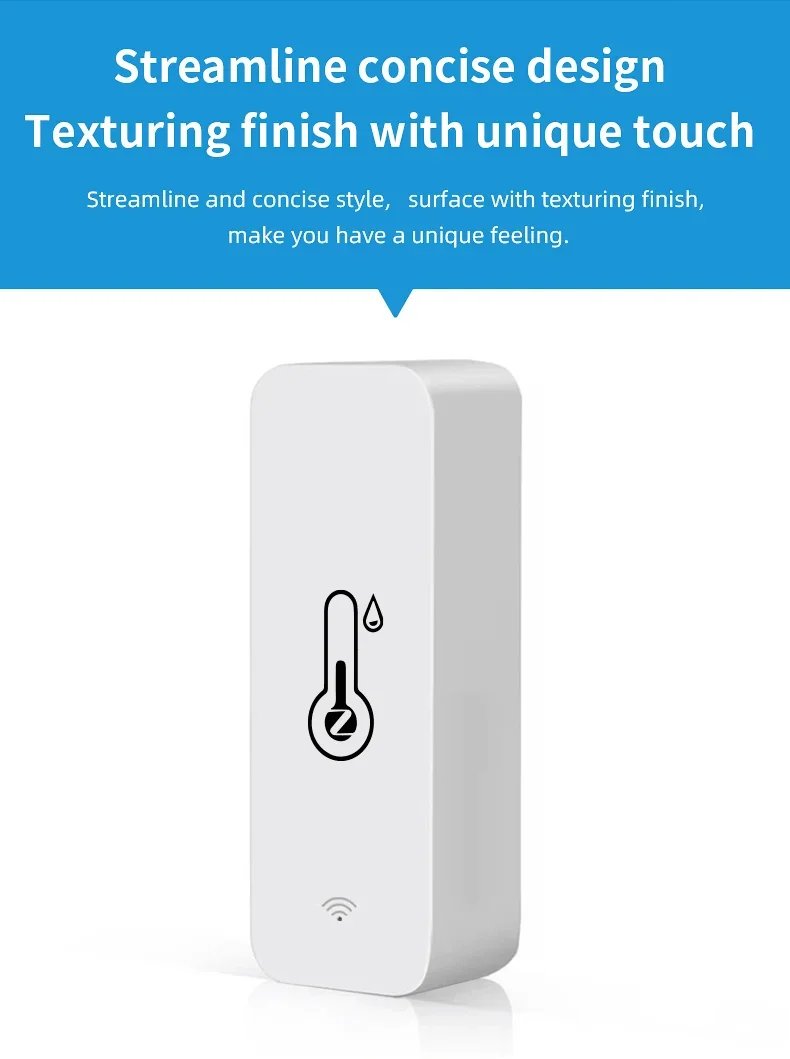 Tuya WiFi/Zigbee Temperatur- och Luftfuktighetssensor