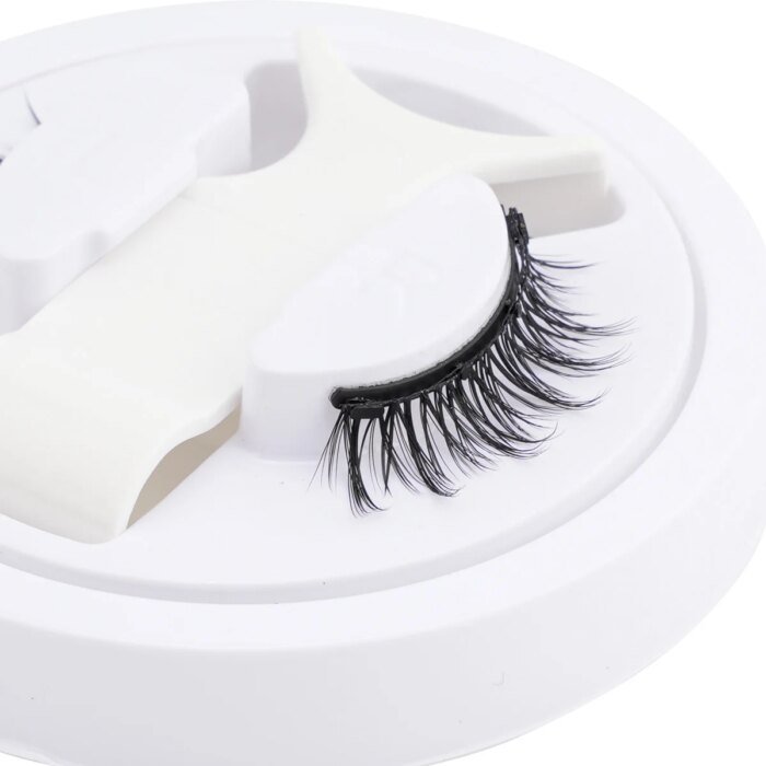Magnetiska lösögonfransar – 1 par, handgjorda, fluffiga faux mink-fransar - Bild 2
