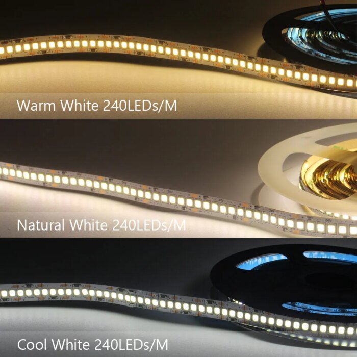 12V LED-list SMD 2835 – 1M/2M/3M/4M/5M LED-remsa, 120 eller 240 LED per meter - Bild 3