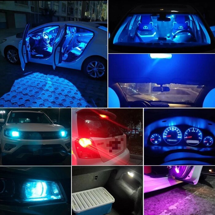 “10X New W5W LED T10 Car Lights COB Glass - Bild 5