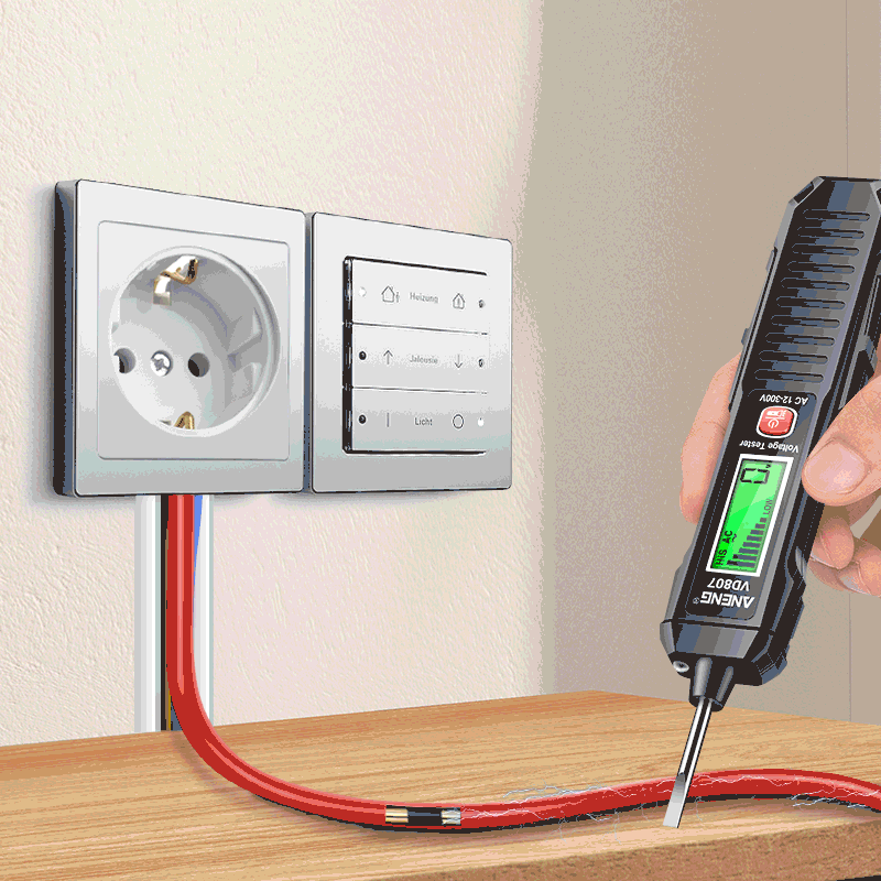 ANENG VD807 induktiv elektrisk testpenna – bärbar 50/60 Hz smart spänningsdetektor