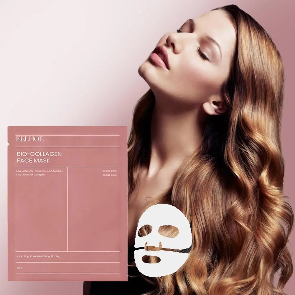 1/5/10 st bio-kollagen ansiktsmask – porförminskande, djupt återfuktande nattmask