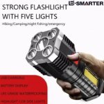 5 LED högprestanda ficklampa – uppladdningsbar campingstrålkastare
