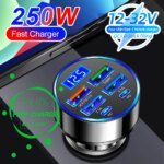 250W PD billaddare med QC3.0 snabbladdning