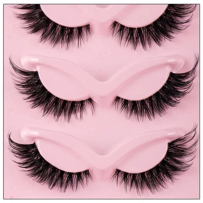 Hot selling makeup – 5 par cat eye lösögonfransar - Bild 3