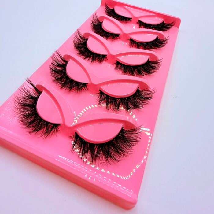 Hot selling makeup – 5 par cat eye lösögonfransar - Bild 4