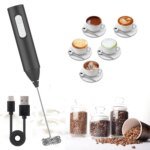 Mini mjölkskummare – USB-uppladdningsbar handhållen visp med 3 hastigheter