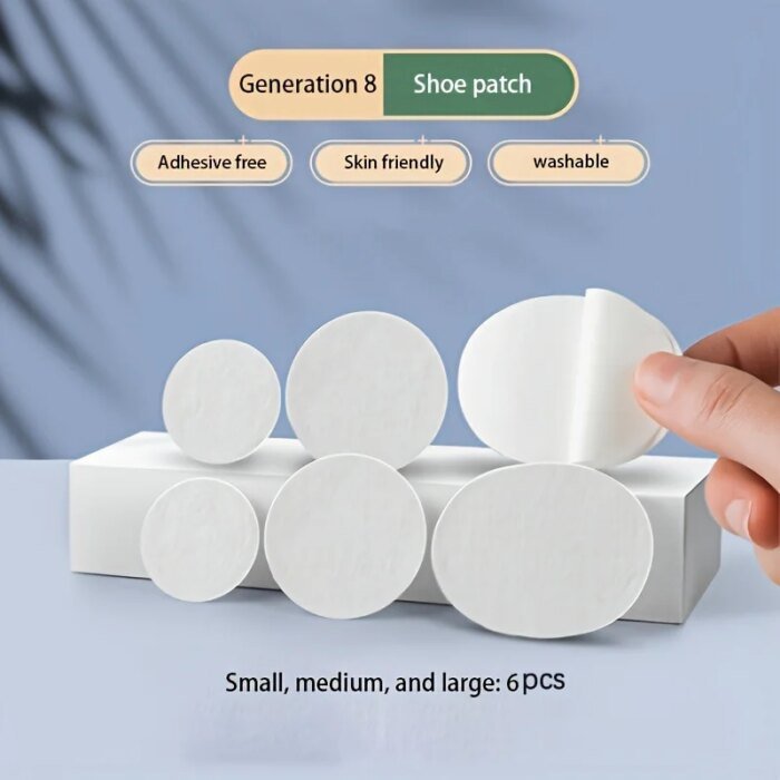 Skoreparationslappar 6-pack – självhäftande anti-slitage patchar - Bild 4