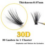 20D/30D/40D/50D 60 knippen lösögonfransar i mink - Bild 3