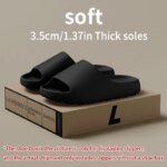 Halkfria EVA-tofflor för herrar med tjock sula
