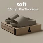 Halkfria EVA-tofflor för herrar med tjock sula - Bild 6