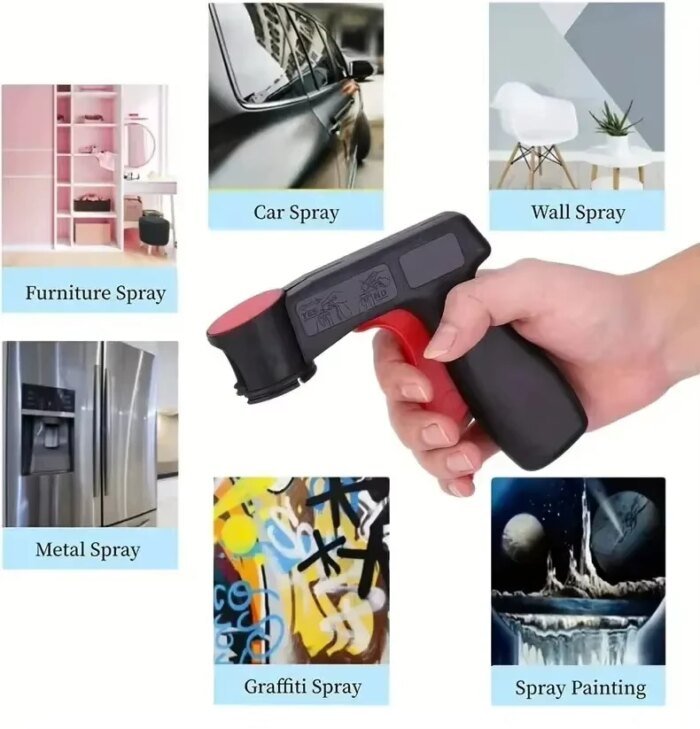 1 st Bärbart sprayhandtag i plast – Universellt återanvändbart handtag - Bild 5