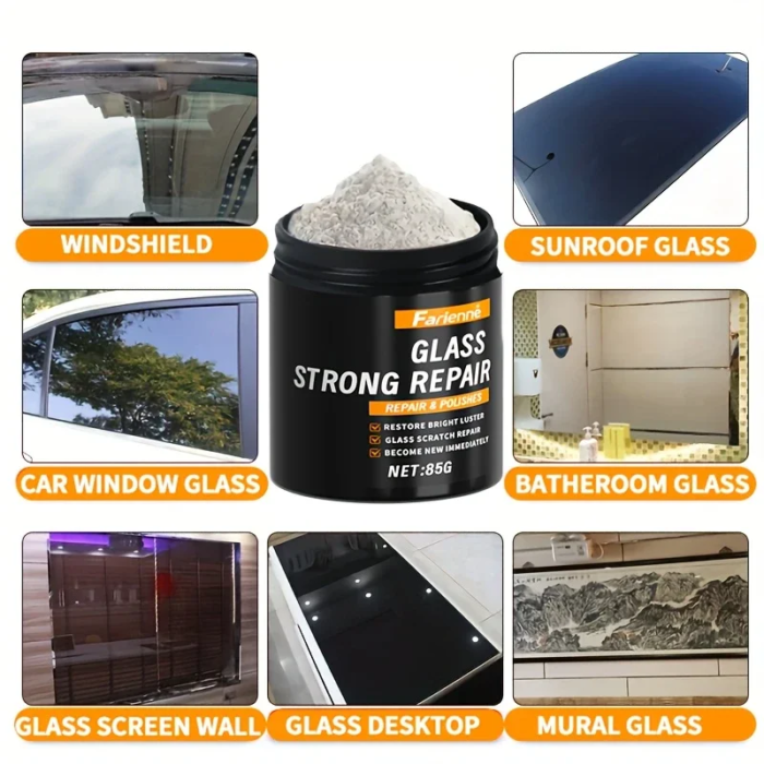 Super-poleringspulver för glas | Återställer glasets klarhet och glans - Bild 4