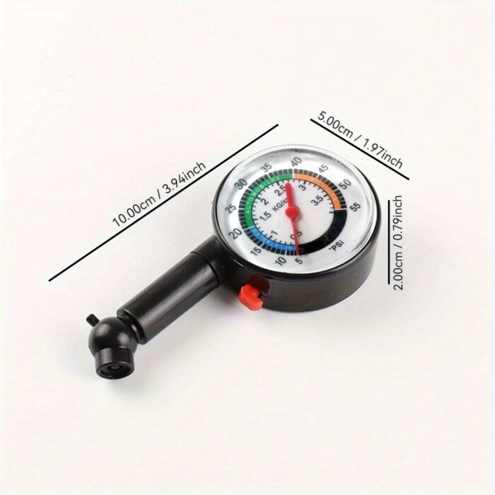Däcktrycksmätare med hög precision – Analog lufttrycksmätare för bil - Bild 6