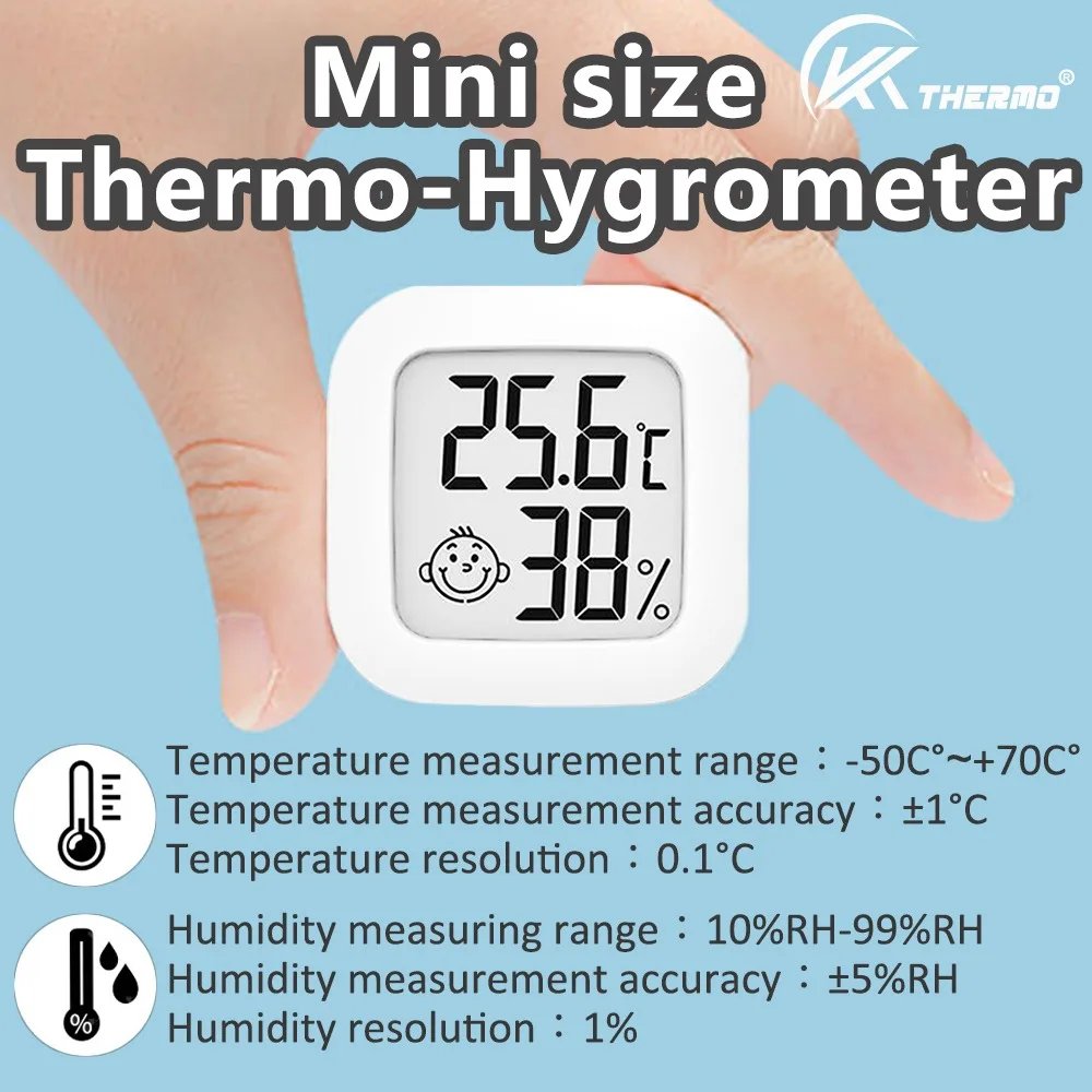Digital Termometer & Hygrometer för inomhusbruk Digital Termometer & Hygrometer för inomhusbruk