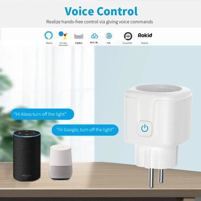 Smart Plug WiFi 20A (EU-kontakt) – Smart eluttag med energimätning, - Bild 3