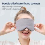 Lyxig Sovmask i Koreansk Stil – Vändbar ögonmask med svalkande is-silke och värmande sida - Bild 2
