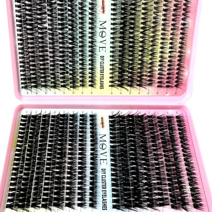 Stort Kit med Franskluster (640 st) – 5D Volymfransar i Faux Mink (Mixade längder) - Bild 4