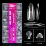 "Short Almond Nail Tips – 100/320/600-pack Soft Gel-tippar för Press-on Nails & Akrylmanikyr (Full Cover)" - Bild 2