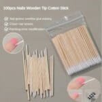 Bomullspinnar för Nagelvård & Makeup – Ultratunna Tops för Precisionsrengöring & Nagellackskorrektion (100–500 pack - Bild 2