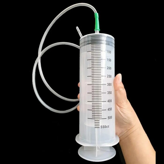 Stor Spruta med Slang (100ml / 300ml / 550ml) – För Oljebyte, Vätskehantering & Hydroponisk Näring" - Bild 3