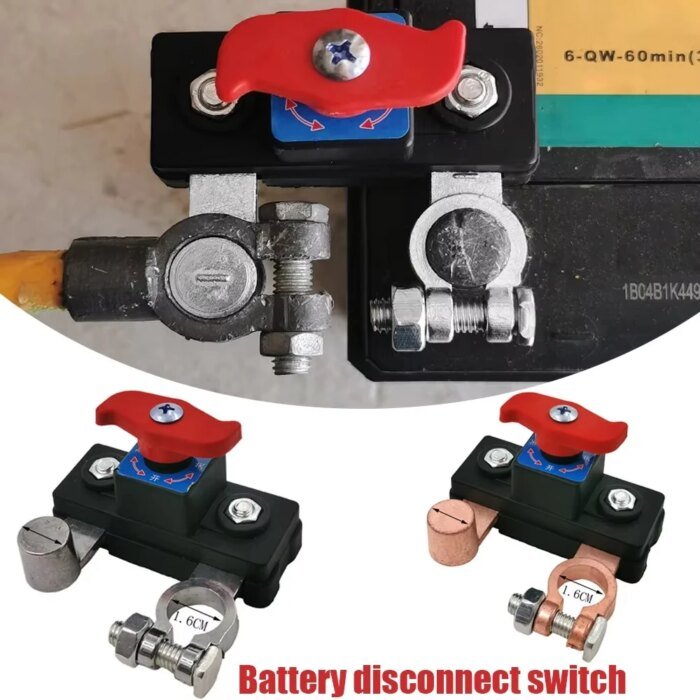 Batterifrånskiljare för Bil 12V/24V – Strömbrytare & Batterivakt mot Strömläckage – Universell Huvudströmbrytare - Bild 3