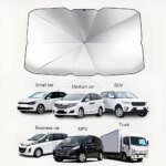 Vikbart Solskydd för Bil – Paraplydesign för Vindruta – Effektivt UV-skydd & Interiörskydd för Bil, SUV & Lastbil - Bild 6