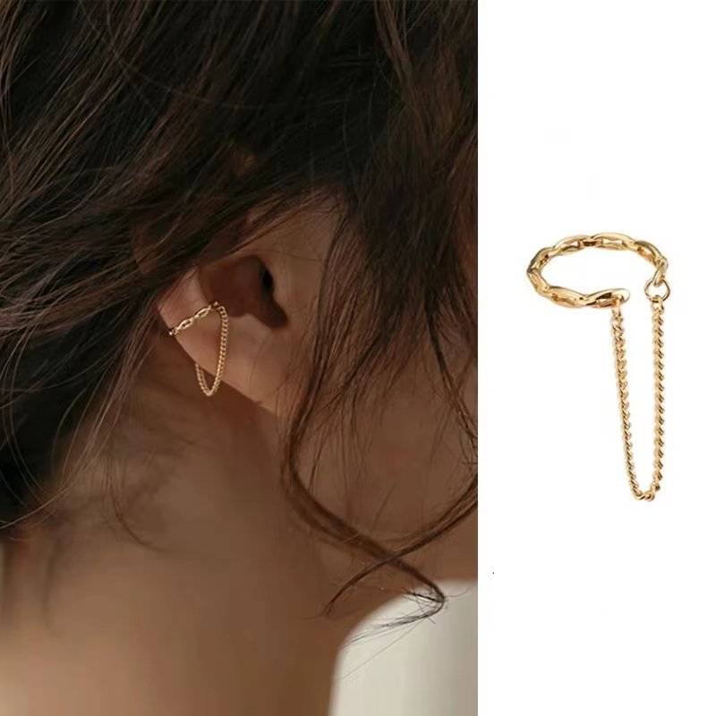 Minimalistisk Öronmudd utan Piercing för Dam
