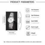 Stilren Damklocka med Matchande Armband Set - Bild 4