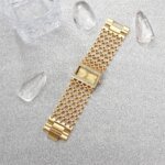 Guldfärgad Fyrkantig Damklocka med Diamantdetaljer - Bild 3