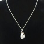 Steampunk Handgranat Halsband i Vintage Grunge-stil