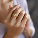 Elegent Kedjering i Guld i Rostfritt Stål - Bild 3