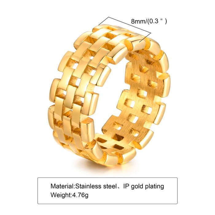 Elegent Kedjering i Guld i Rostfritt Stål - Bild 6