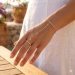 Bohemisk Armlänk i Guld med Fingerring