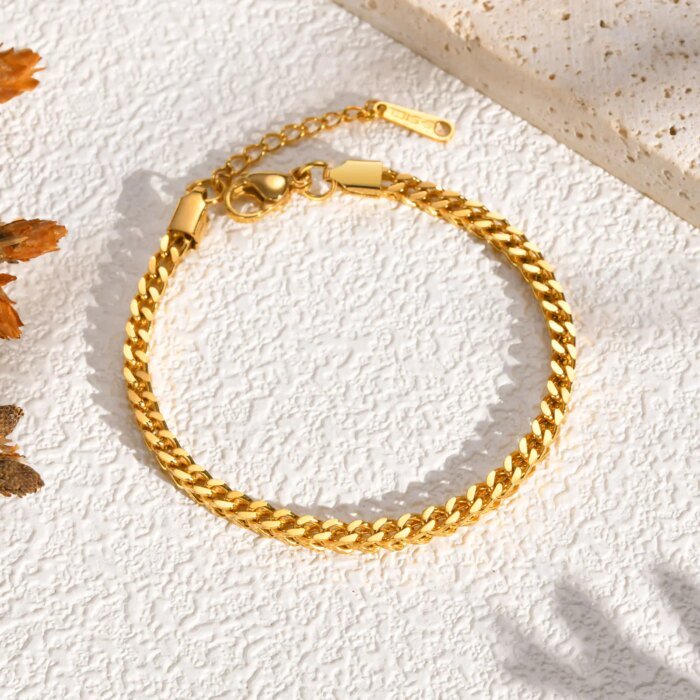 Geometriskt Punk-armband i Guld för Dam - Bild 4