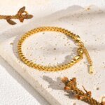 Geometriskt Punk-armband i Guld för Dam - Bild 2
