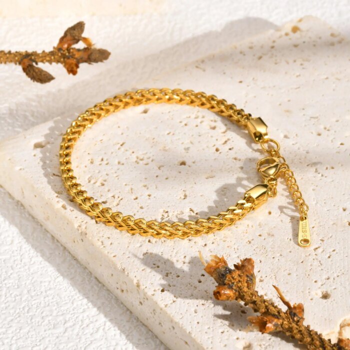 Geometriskt Punk-armband i Guld för Dam - Bild 2