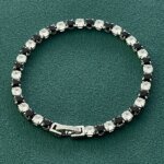 Snyggt Zirkon Tennisarmband i Äkta Silver - Bild 4
