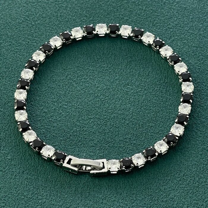 Snyggt Zirkon Tennisarmband i Äkta Silver - Bild 4