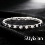 Snyggt Zirkon Tennisarmband i Äkta Silver