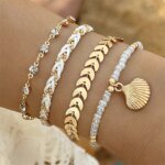 4-delat Etniskt Boho Armbandset för Semester - Bild 3