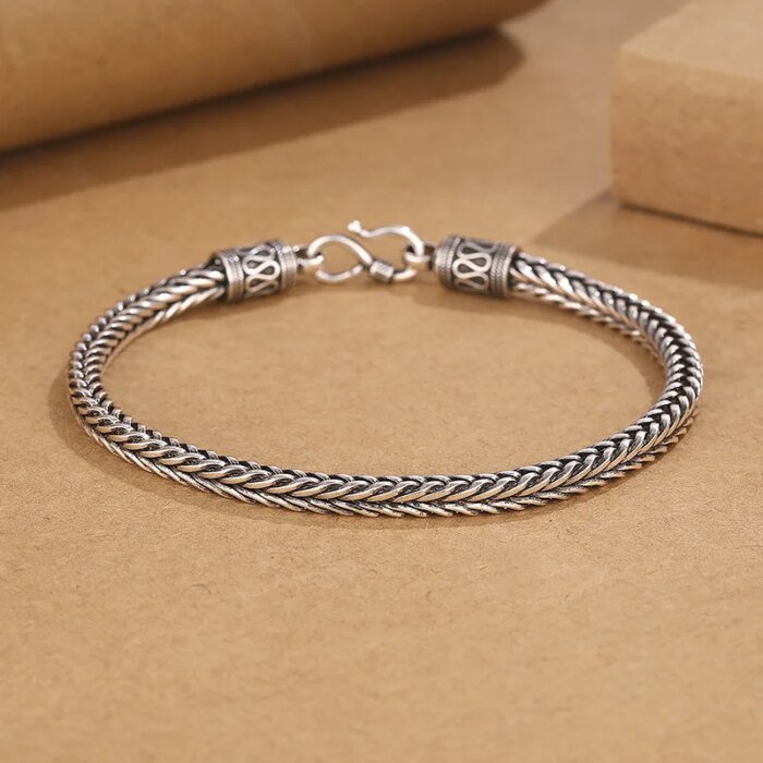 Exklusivt Vintagelänkarmband i Äkta 925 Sterling Silver - Bild 2