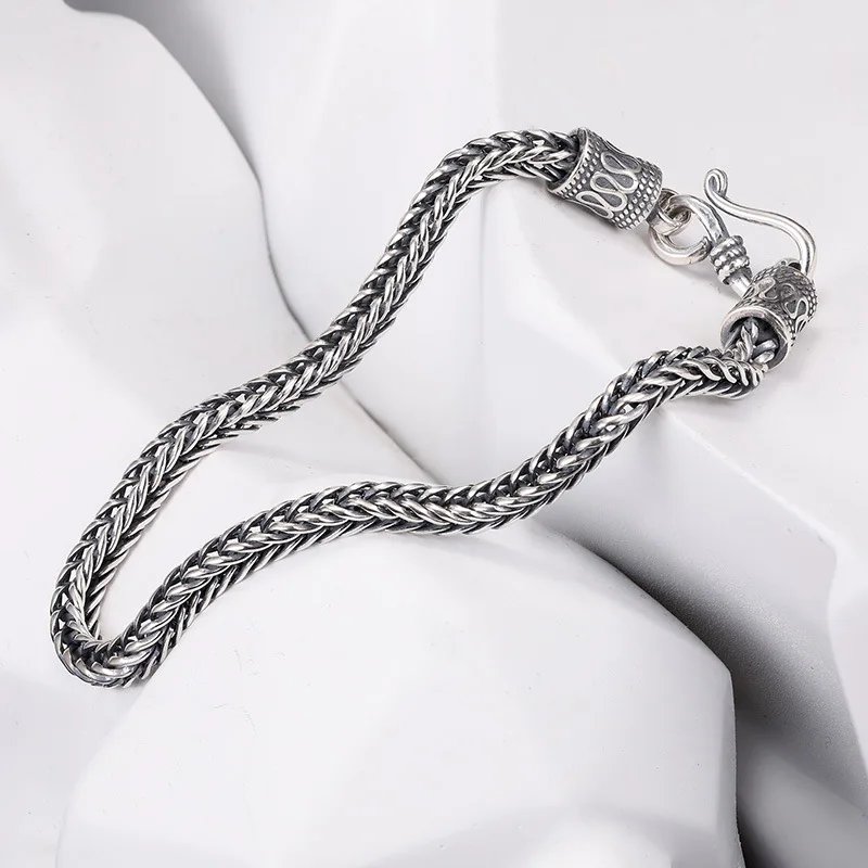 Exklusivt Vintagelänkarmband i Äkta 925 Sterling Silver