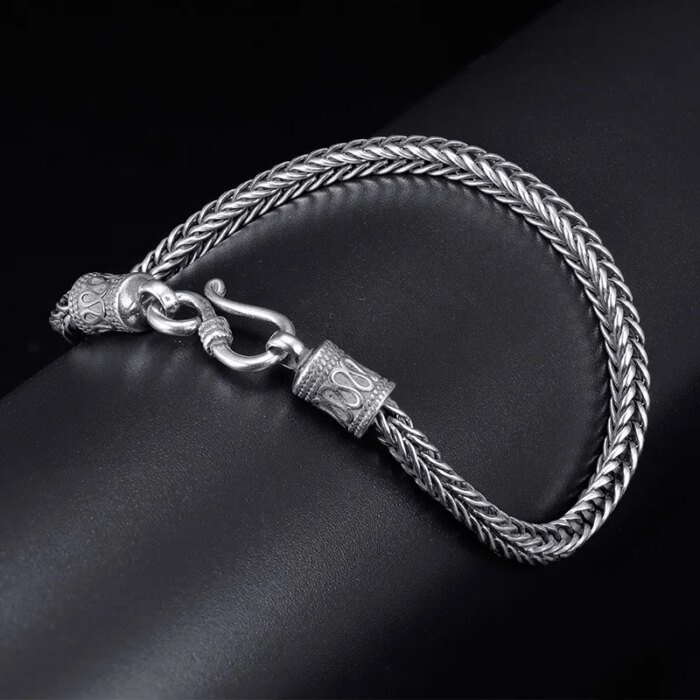 Exklusivt Vintagelänkarmband i Äkta 925 Sterling Silver - Bild 4