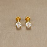 2 st Labret- och Traguspiercingar med Zirkon - Bild 4