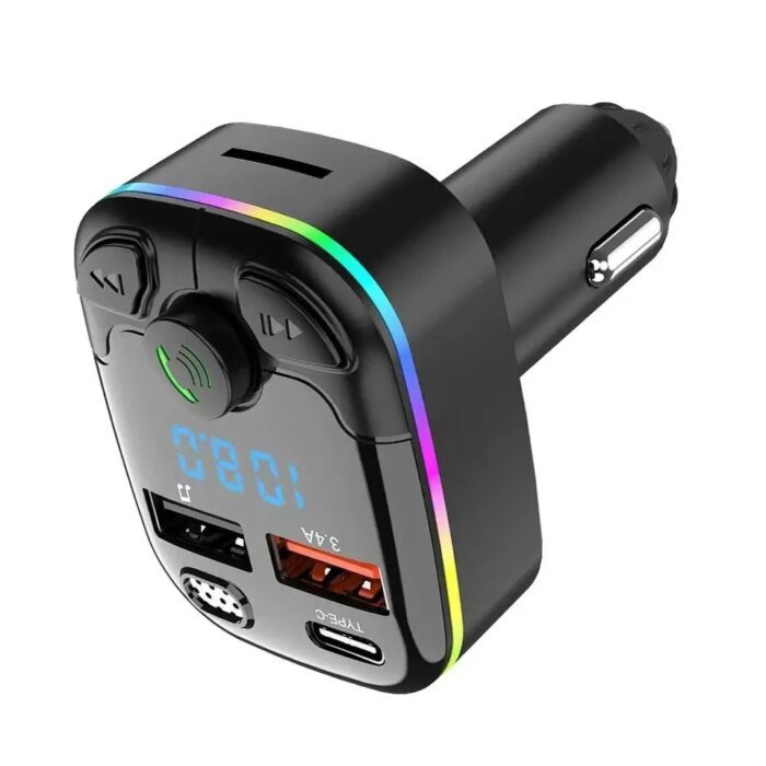 Trådlös Bluetooth FM-Sändare med Snabbladdare - Bild 4