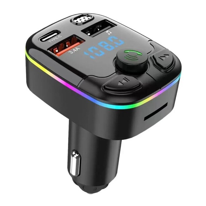 Trådlös Bluetooth FM-Sändare med Snabbladdare - Bild 5