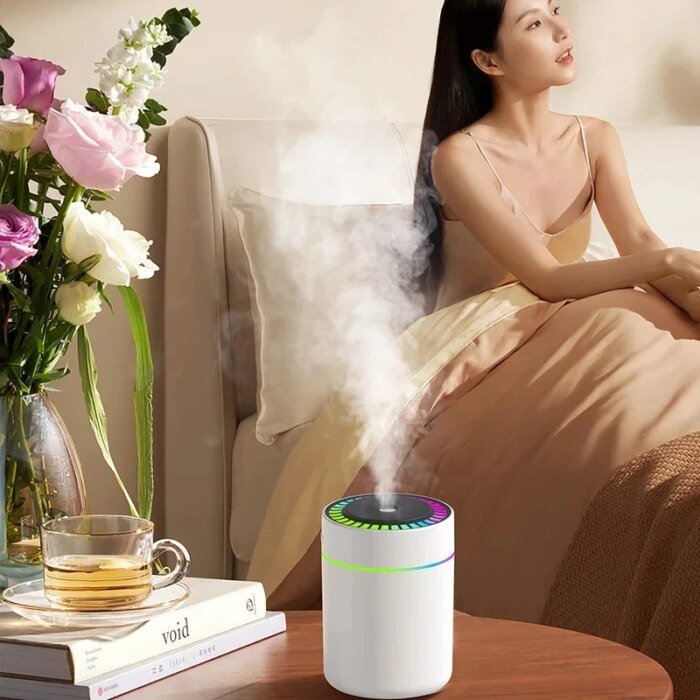 Kompakt luftfuktare med aroma diffuser för bil och hem - Bild 3