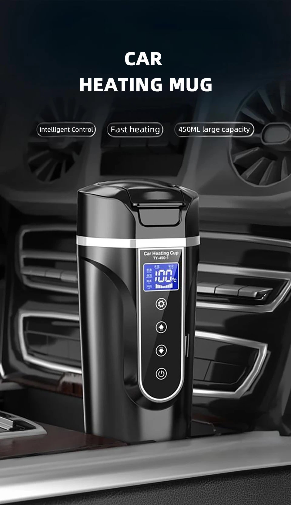 Intelligent 12V/24V Elektrisk Resemugg för Bil