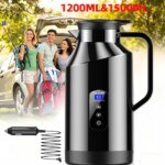 Digital 12V/24V Rostfri Vattenkokare för Bil
